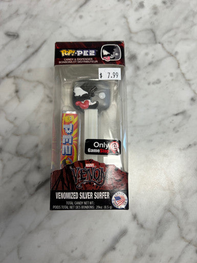 Funko POP! Venom Silver Surfer GameStop Excl PEZ Dispenser Fantastic 4 Marvel