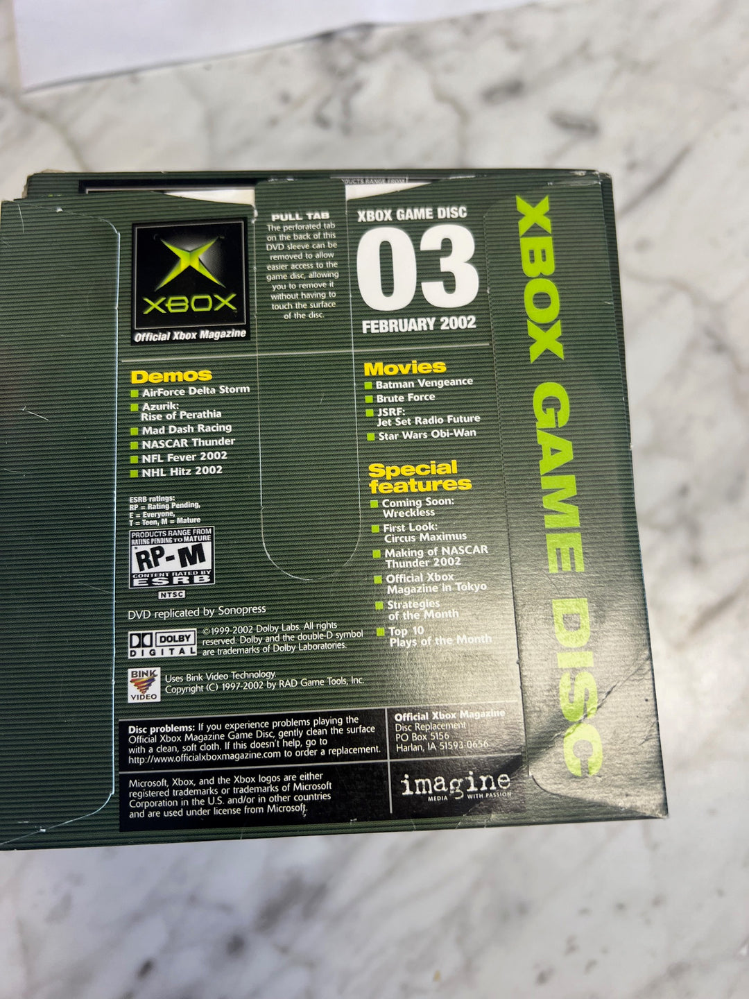 Official Xbox Magazine Demo Disc #03 February 2002  DE52625