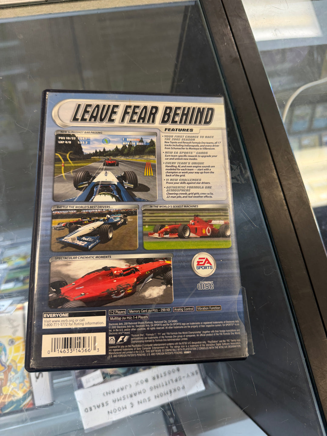 F1 2002 - PS2 CASE AND MANUAL ONLY CO5926