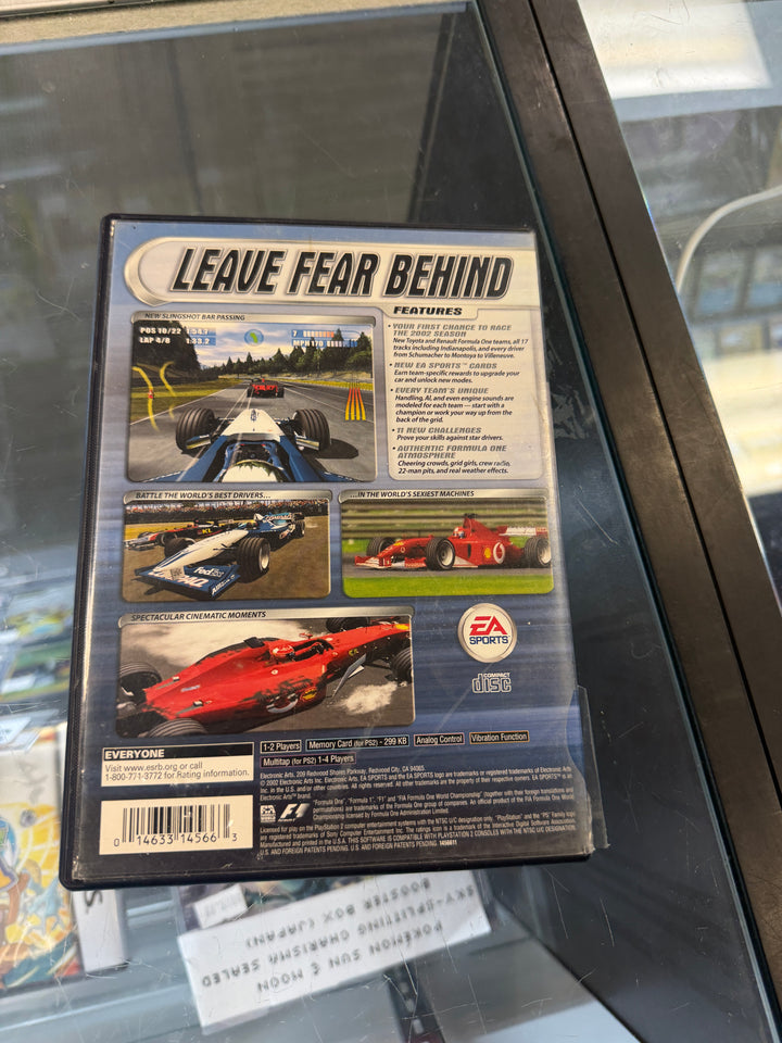 F1 2002 - PS2 CASE AND MANUAL ONLY CO5926