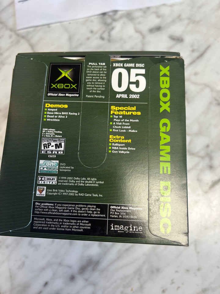 Official Xbox Magazine Demo Disc #05 April 2002  DE52625