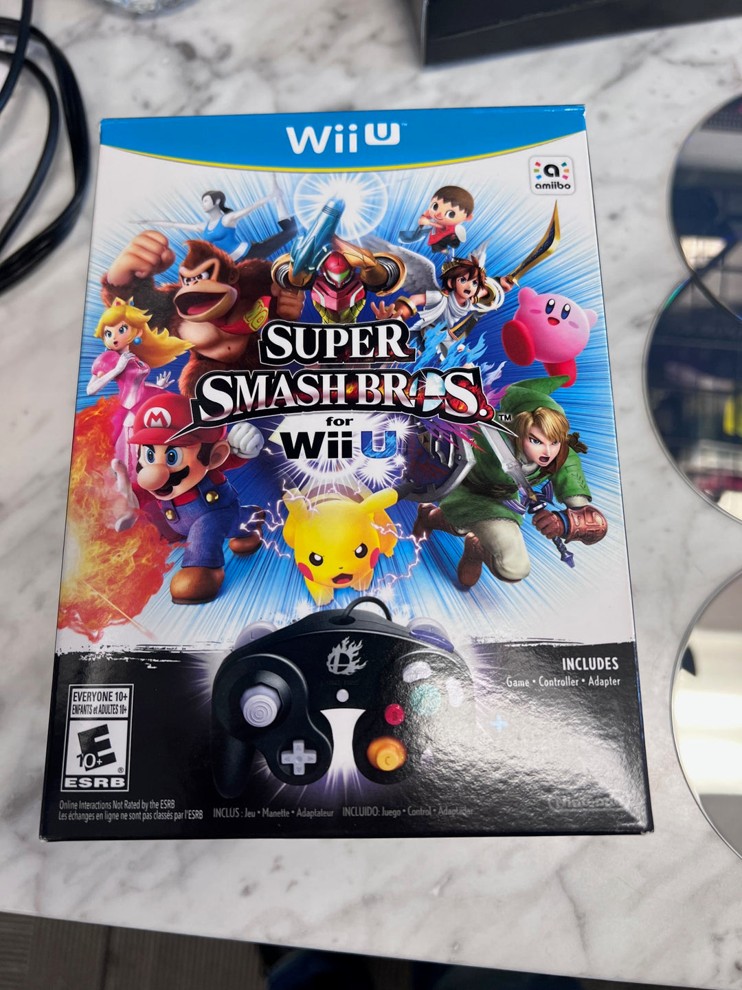 Super Smash Bros for Wii U (Game, Controller and Adapter bundle) DI1112925