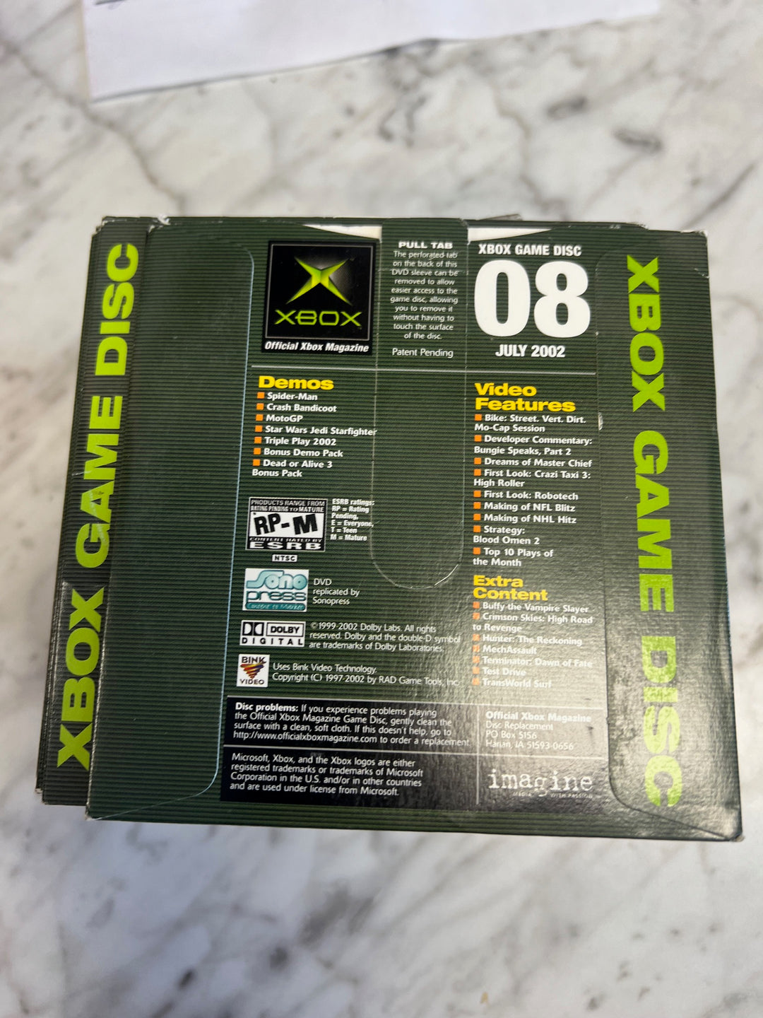 Official Xbox Magazine Demo Disc #08 July 2002 DE52625