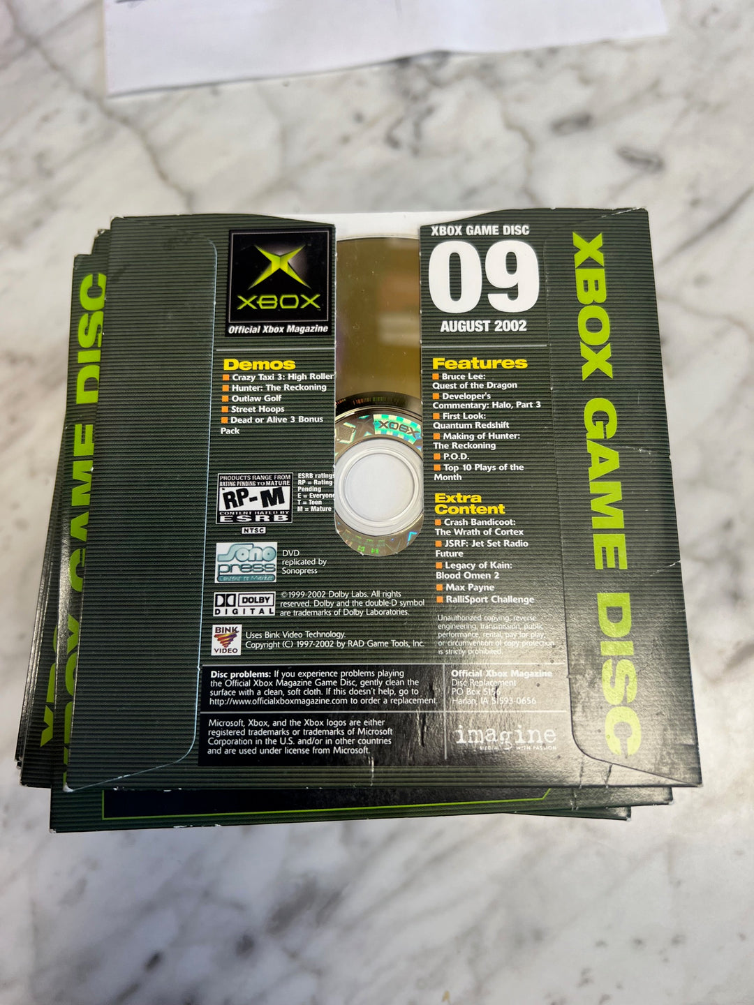 Official Xbox Magazine Demo Disc #09 August 2002 DE52625