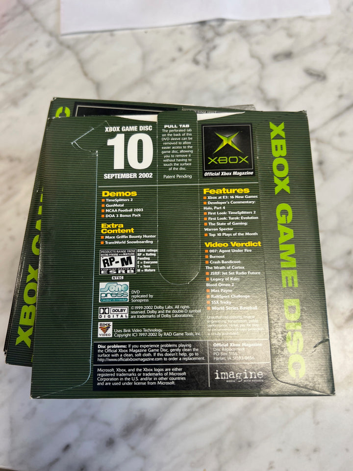 Official Xbox Magazine Demo Disc #10 September 2002 DE52625