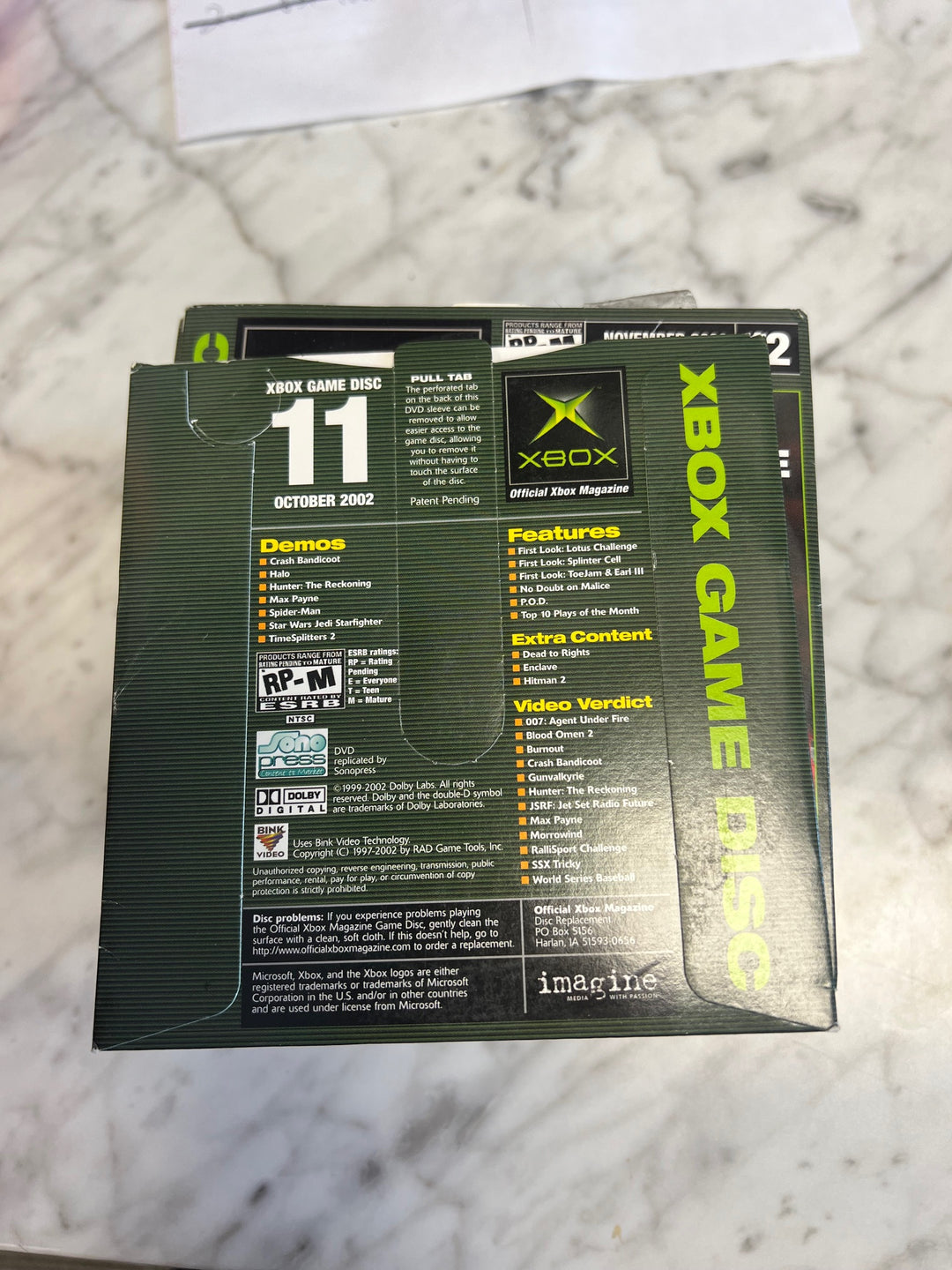 Official Xbox Magazine Demo Disc #11 October 2002 DE52625