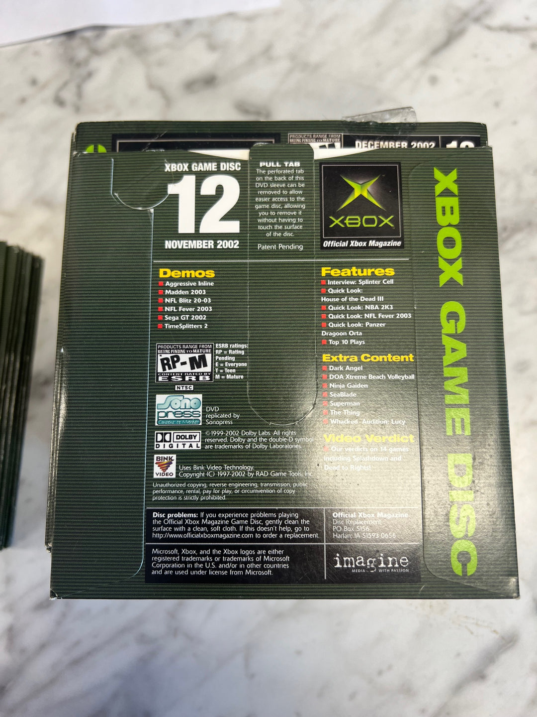 Official Xbox Magazine Demo Disc #12 November 2002 DE52625
