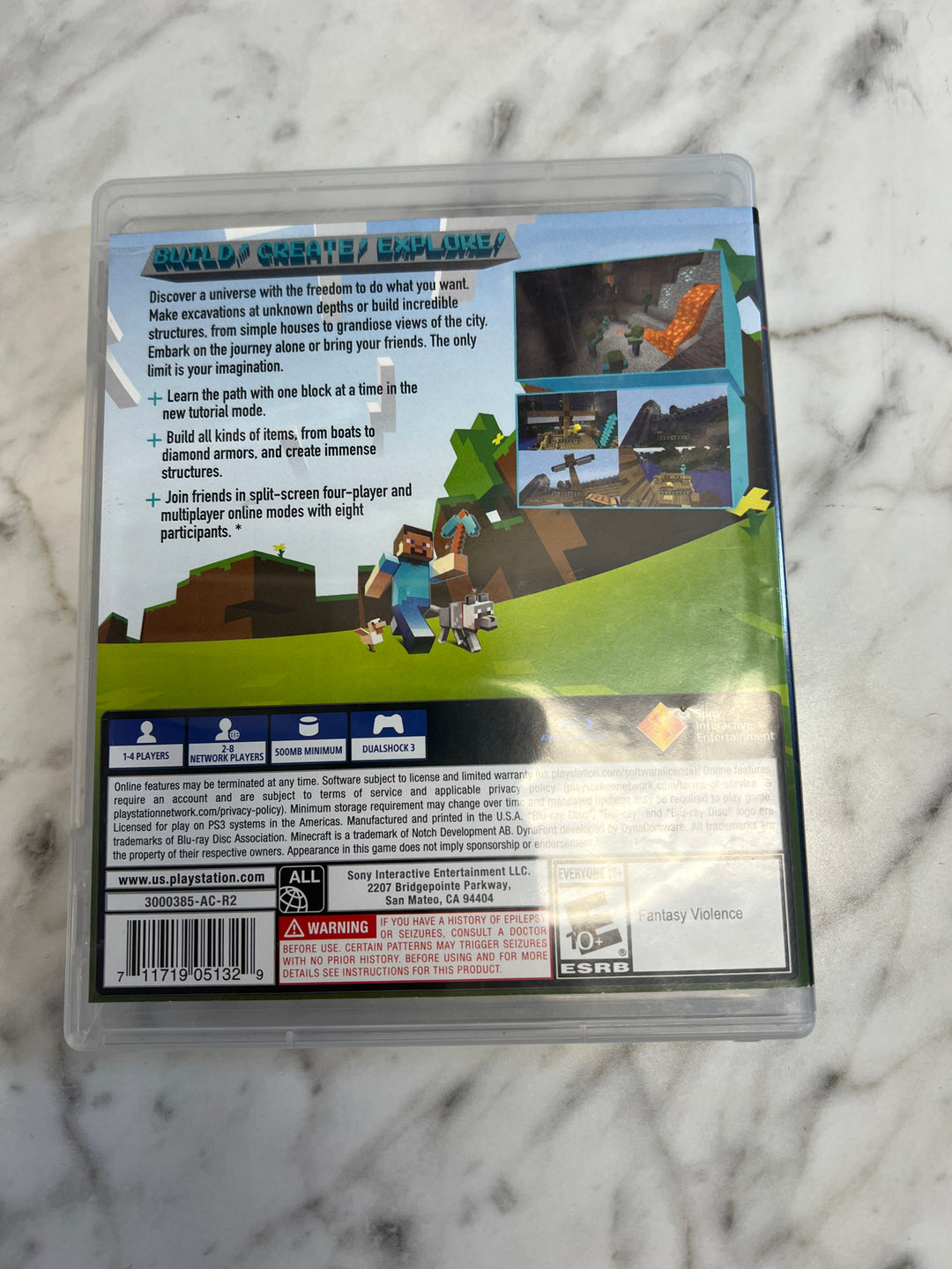 Minecraft Playstation 3 Version PS3 Case ONLY          DU102924