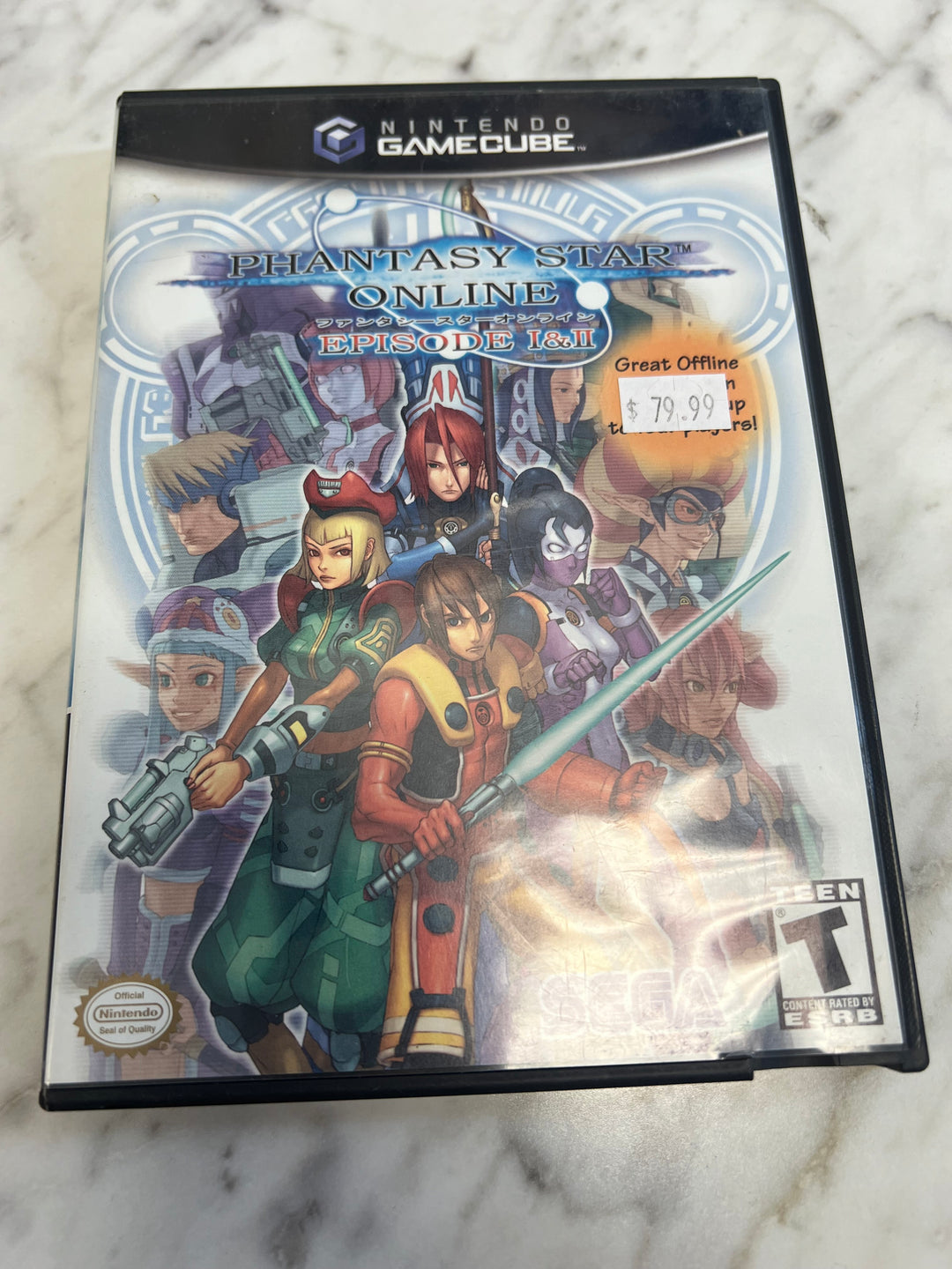 Phantasy Star Online Episode I & II Nintendo Gamecube Case and Manual ONLY         DU102924