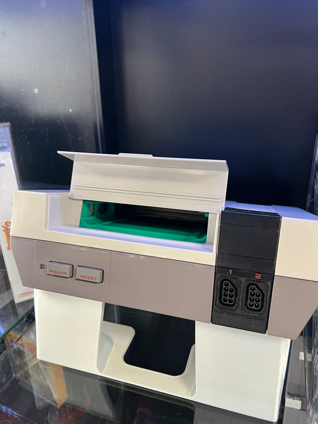 Nintendo NES Console with Ninten-drawer Installed (No Blinking Red Light!).