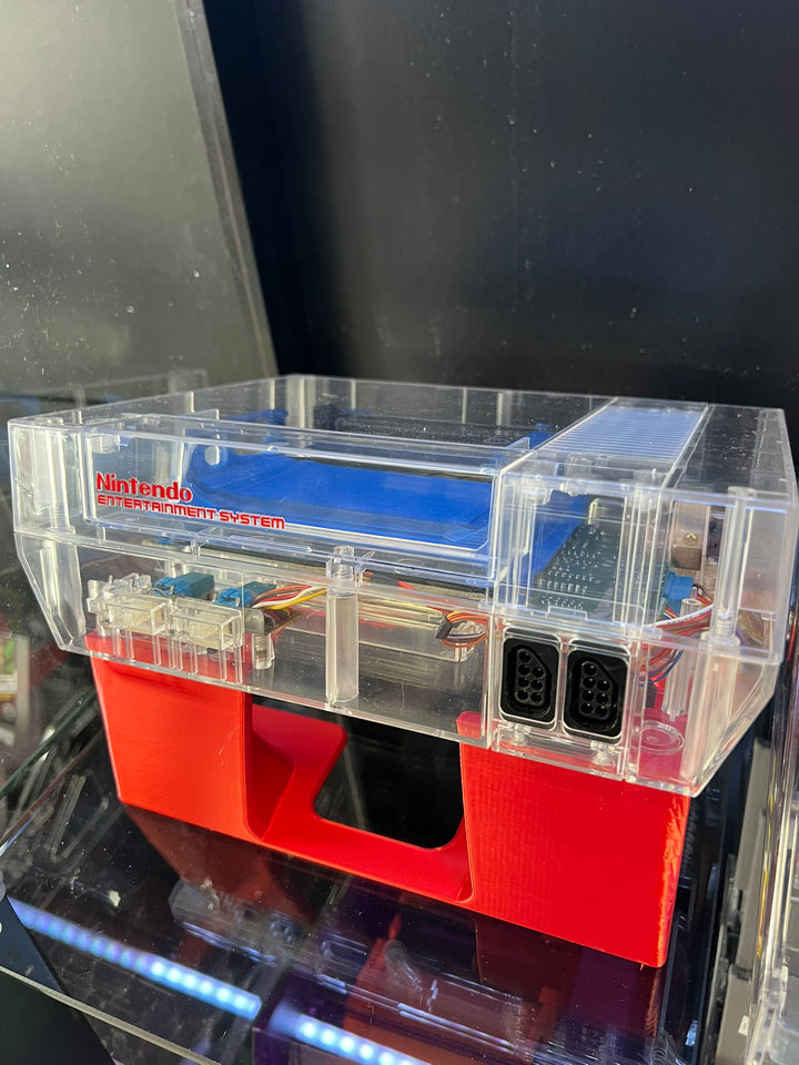 Nintendo NES Console with Ninten-drawer Installed (No Blinking Red Light!).