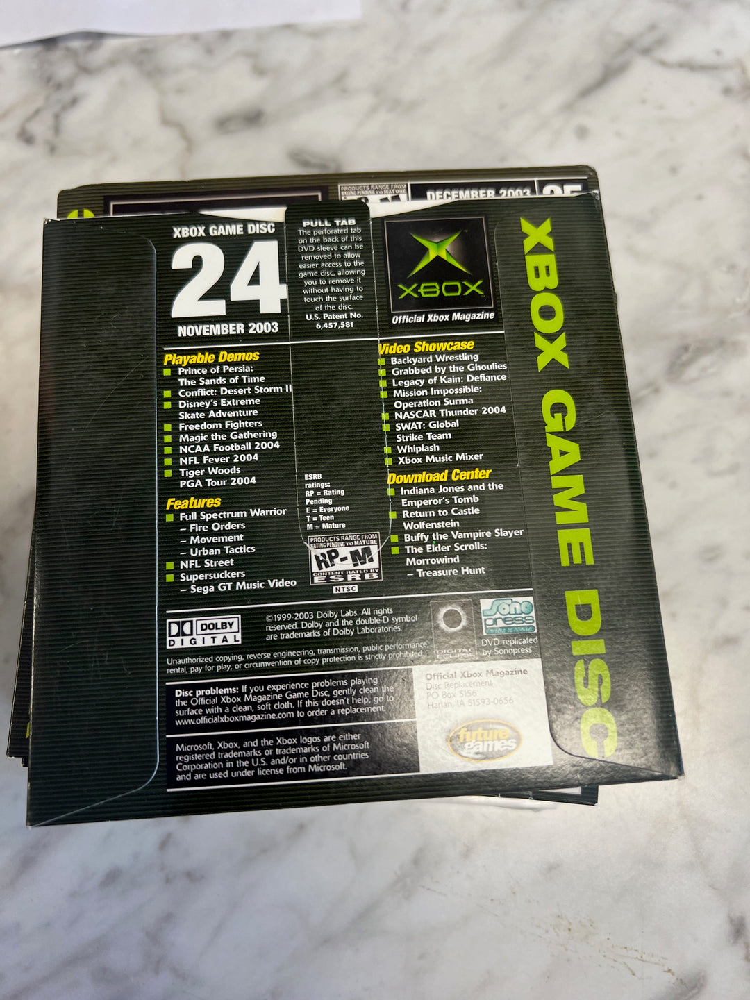 Official Xbox Magazine Demo Disc #24 November 2003 DE52625