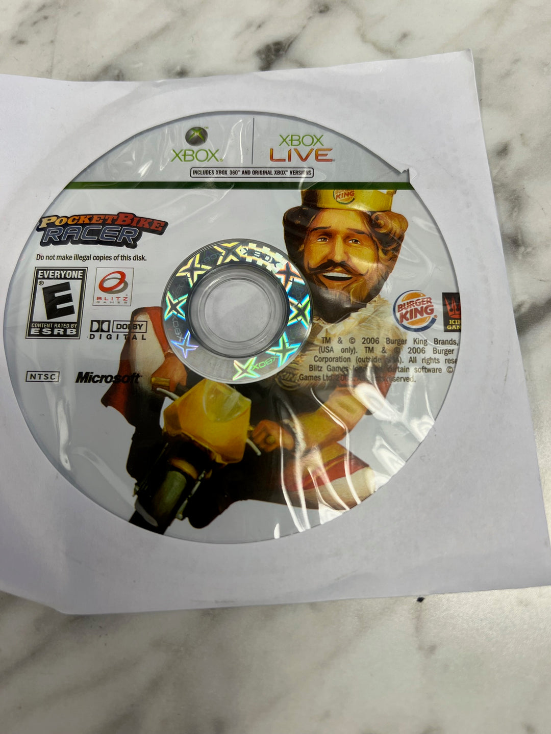 Pocket Bike Racer for Original Microsoft Xbox and 360 Disc ONLY Tested and Working     DO102924