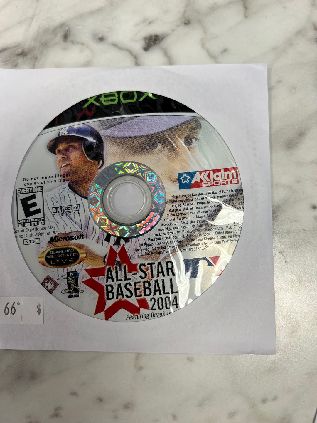 All-star Baseball 2004 for Original Microsoft Xbox  Disc ONLY Tested and Working     DO102924