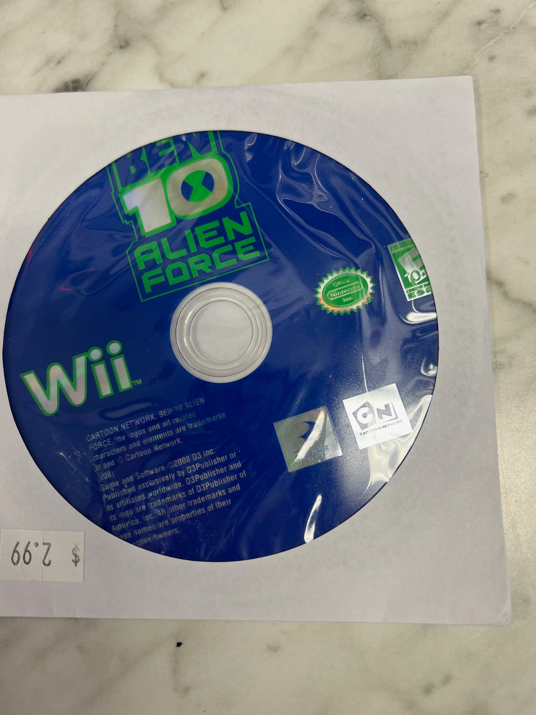 Ben 10 Ben10 Alien Force Nintendo Wii Disc ONLY Tested and Working    DO102924