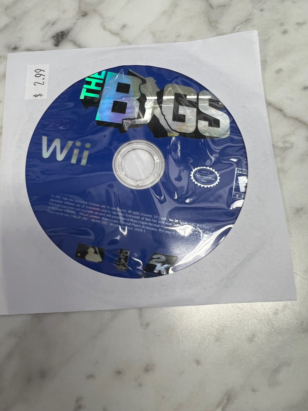 The Bigs Nintendo Wii Disc ONLY Tested and Working    DO102924