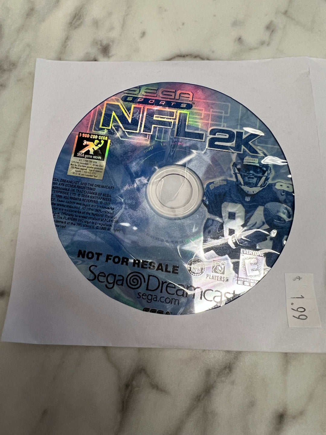 NFL 2K for Sega Dreamcast Disc ONLY Tested and Working    DO102924