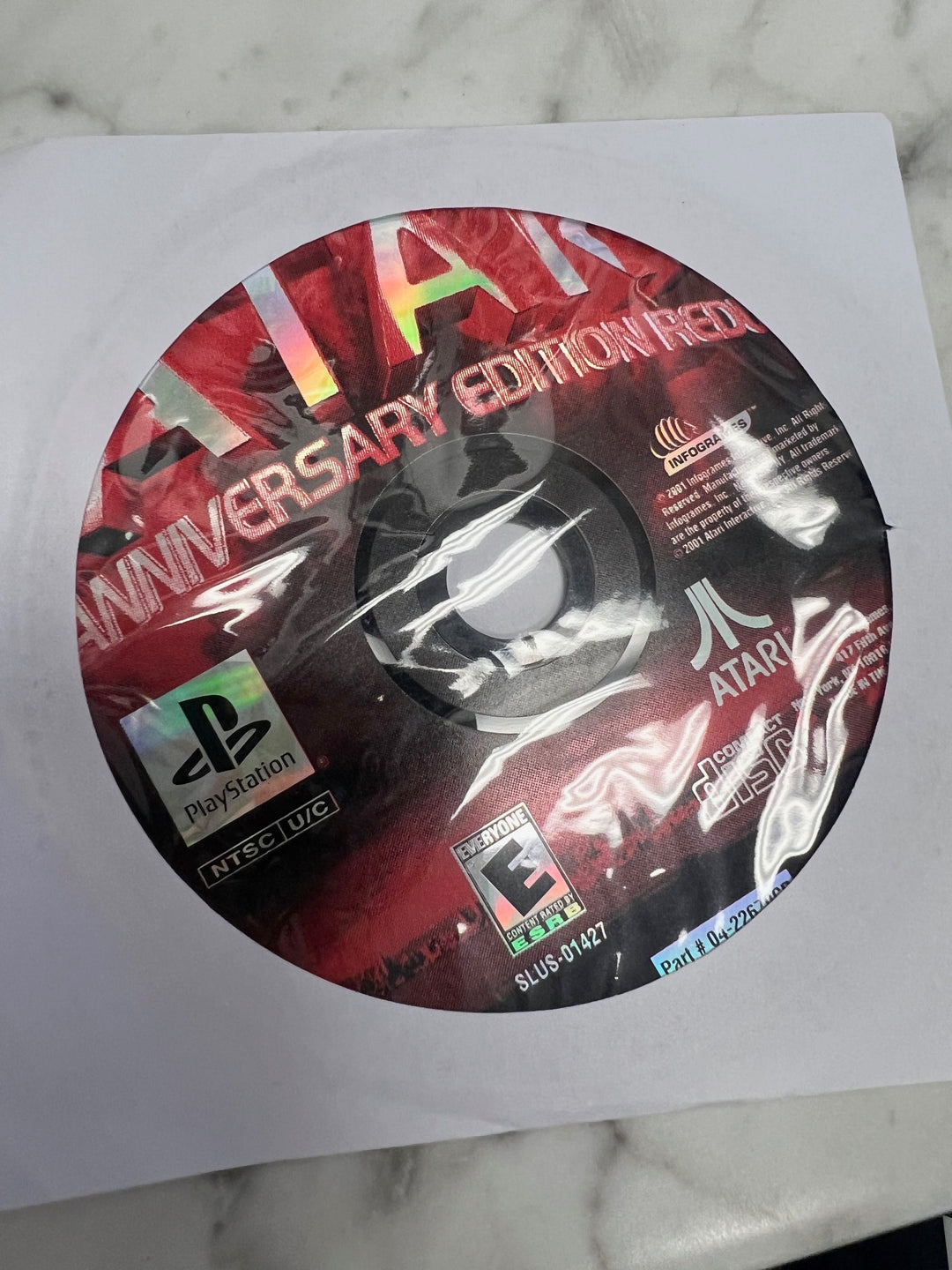 Atari Anniversary Edition Redux for PS1 Sony Playstation Disc ONLY Tested and Working    DO102924