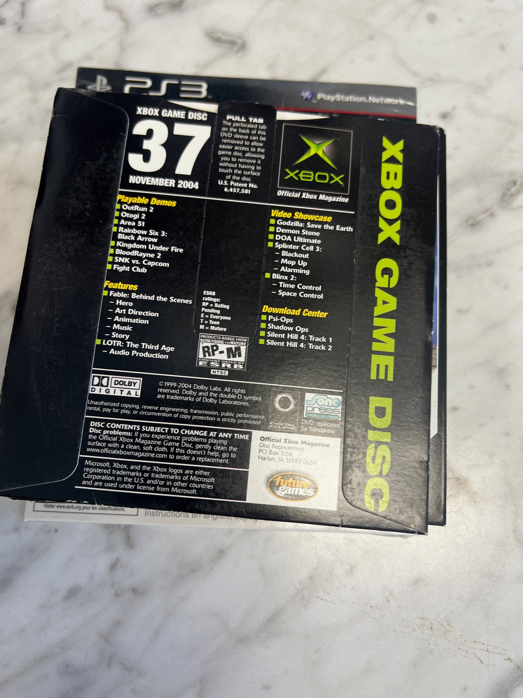 Official Xbox Magazine Demo Disc #37 November 2004 DE52625