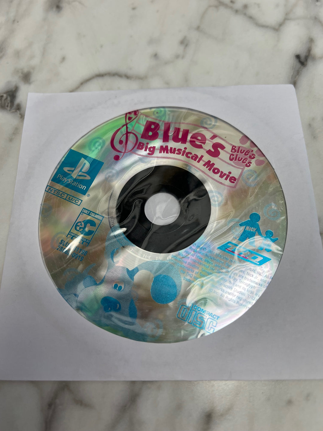 Blue's Clues Blue's Big Musical Movie for PS1 Sony Playstation Disc ONLY Tested and Working    DO102924