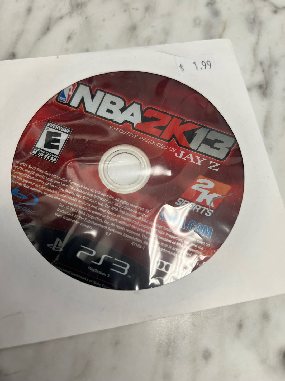 NBA 2K13 for PS3 Playstation 3 Disc ONLY Tested and Working    DO102924