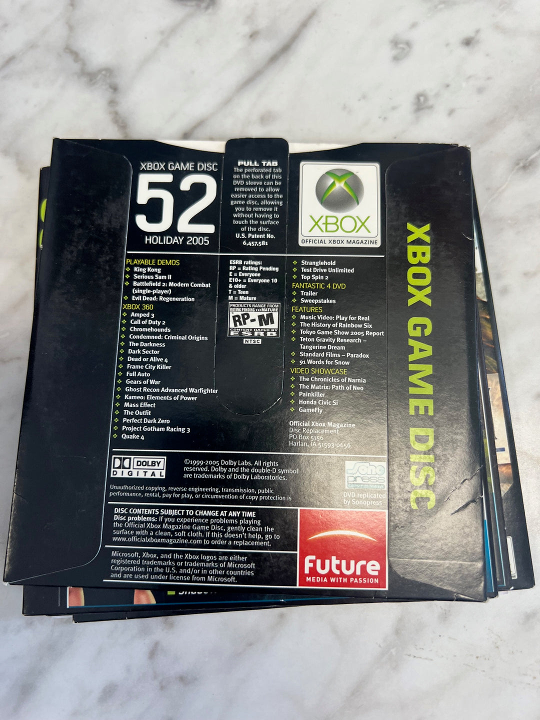 Official Xbox Magazine Demo Disc #52 Holiday 2005 DE52625