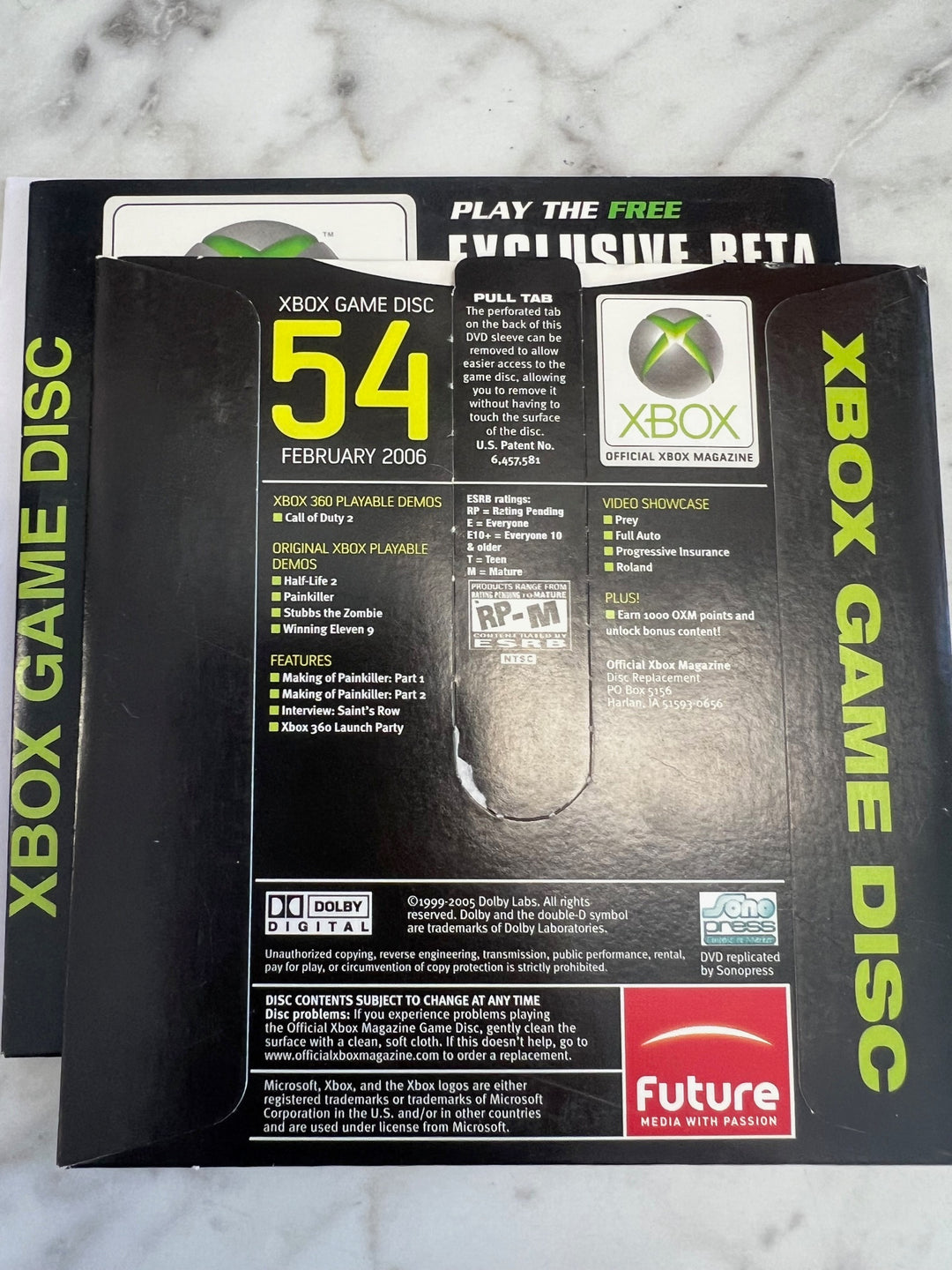 Official Xbox Magazine Demo Disc #54 February 2006 DE52625