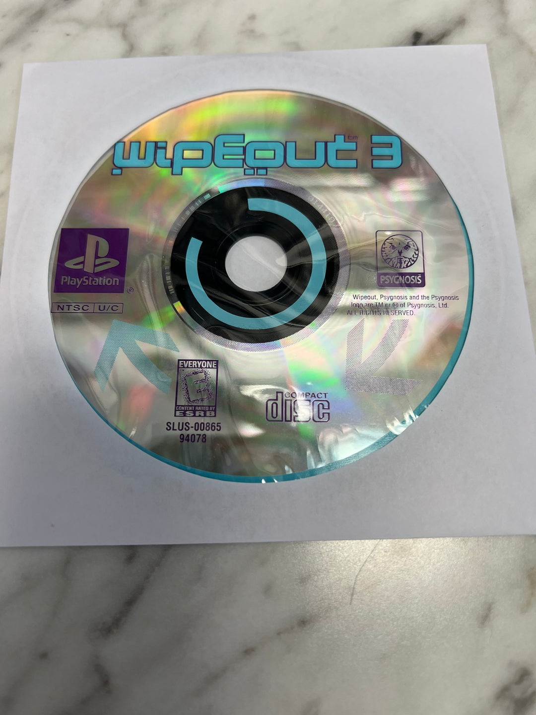 Wipeout 3 for PS1 Sony Playstation DISC ONLY Tested!              DO103024