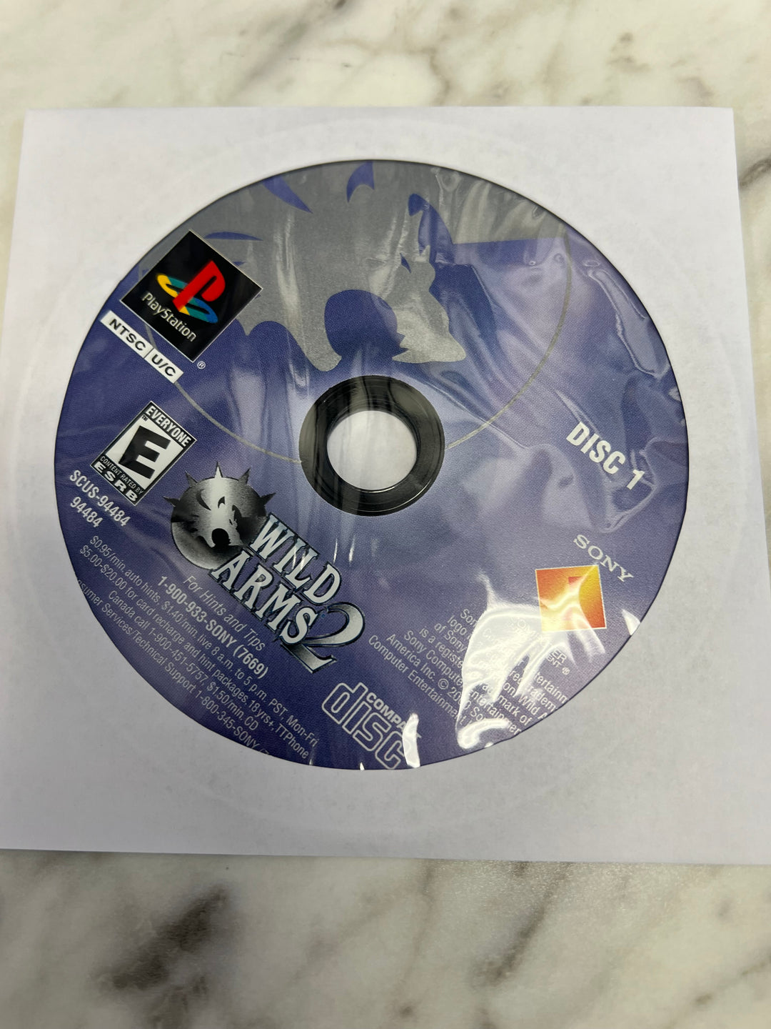 Wild Arms 2 for PS1 Sony Playstation DISCS ONLY Tested!              DO103024