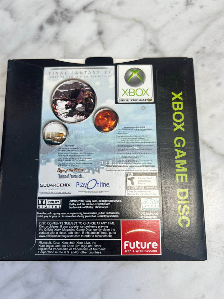 Official Xbox Magazine Demo Disc Final Fantasy XI Online Beta Test DE52625