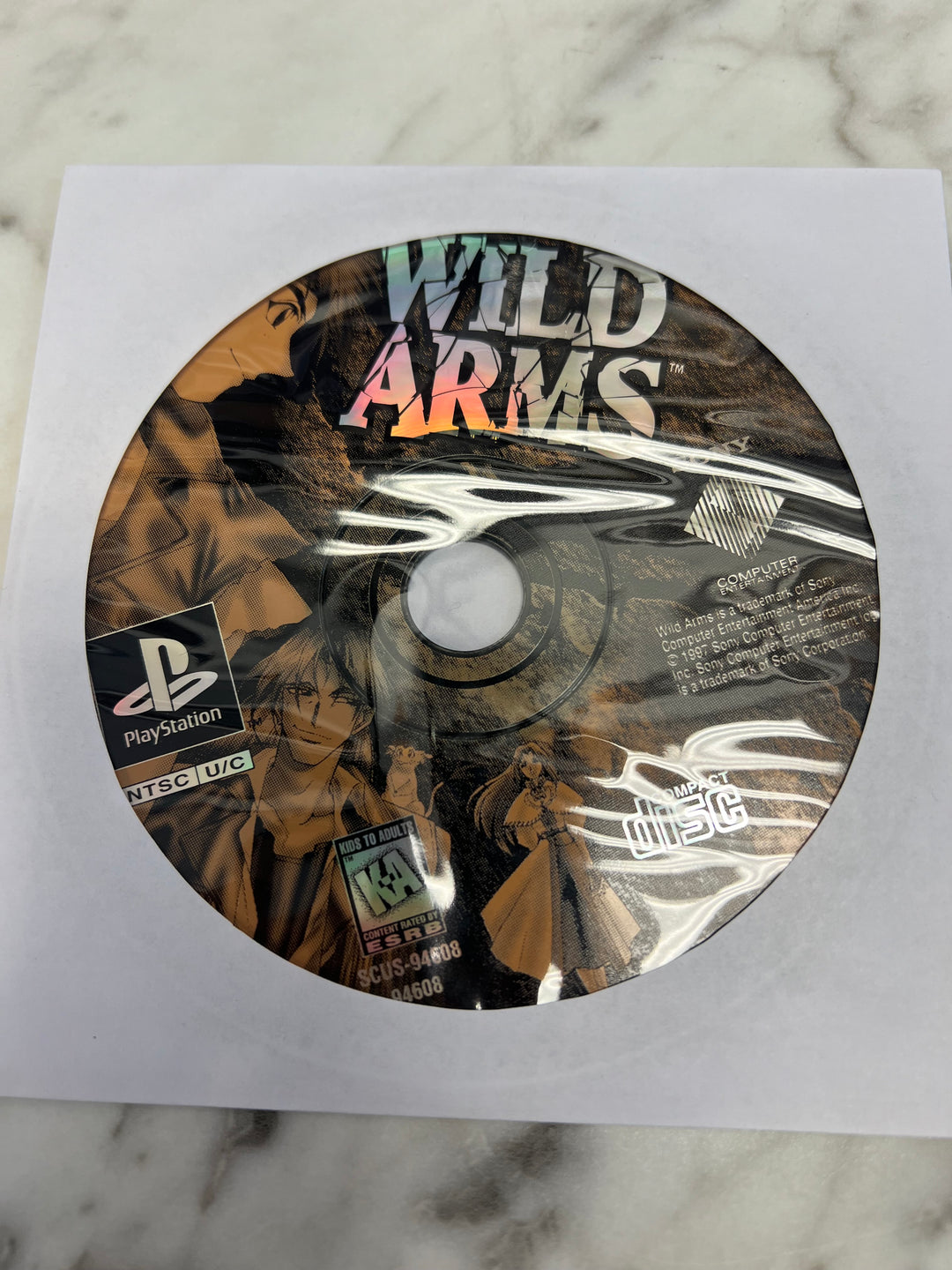 Wild Arms for PS1 Sony Playstation DISC ONLY Tested!              DO103024