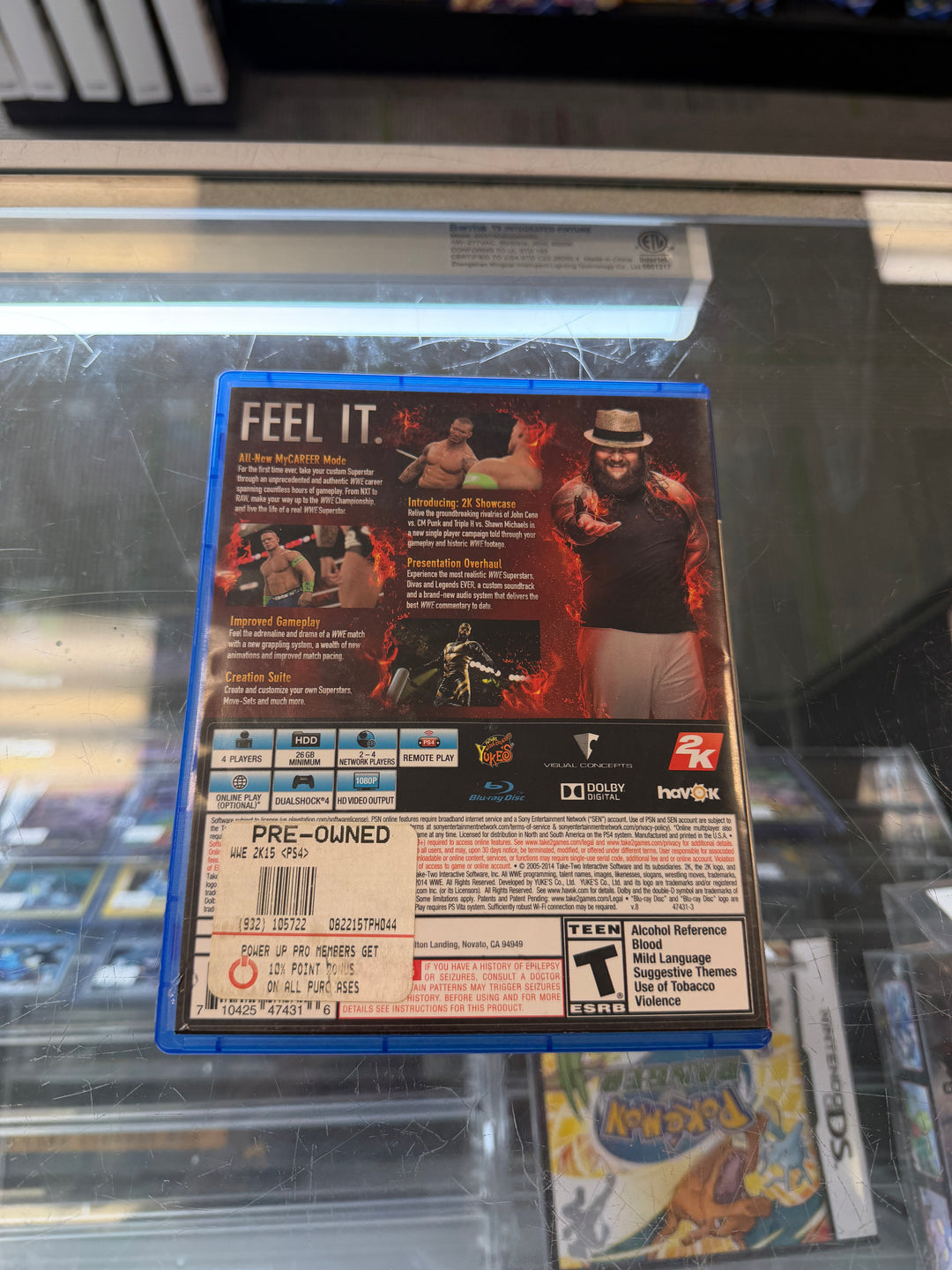 WWE 2K15 - PS4 CASE ONLY NO GAME INCLUDED CO51526