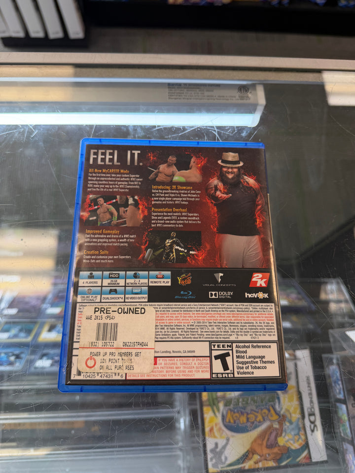 WWE 2K15 - PS4 CASE ONLY NO GAME INCLUDED CO51526