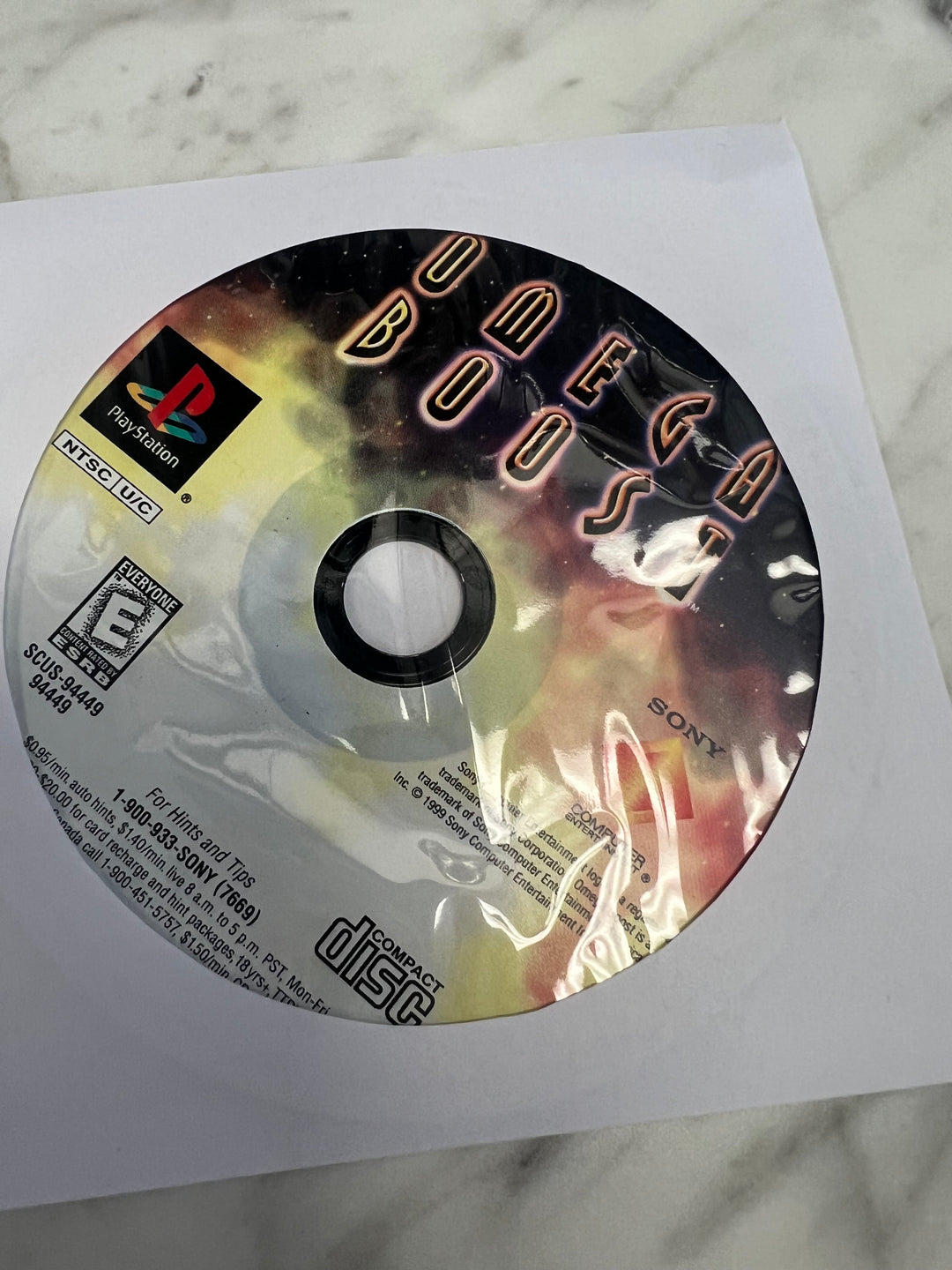 Omega Boost for PS1 Sony Playstation DISC ONLY Tested!              DO103024