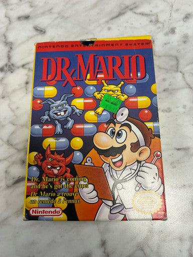 Dr Mario Nintendo Entertainment System NES Box and manual only