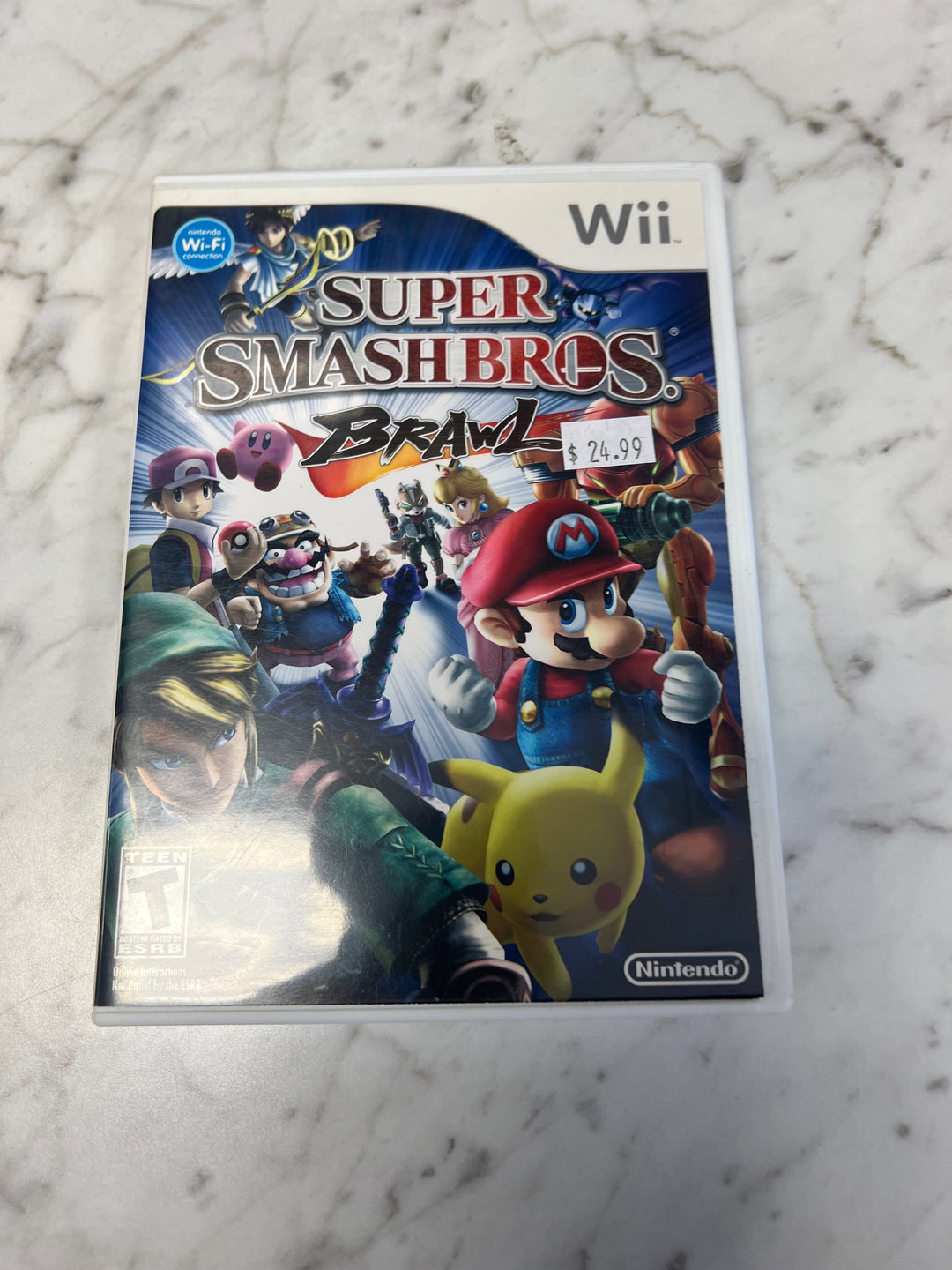 Super Smash Bros Brawl Nintendo Wii CASE & MANUAL ONLY  CO52625