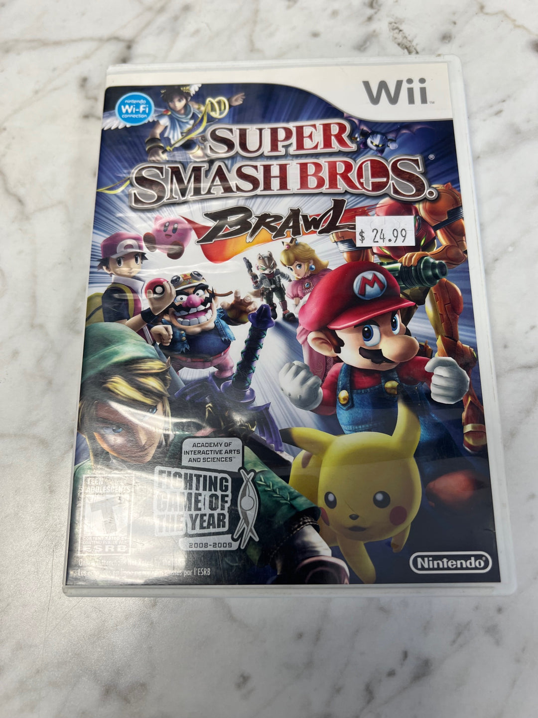 Super Smash Bros Brawl Nintendo Wii CASE & MANUAL ONLY  CO52625