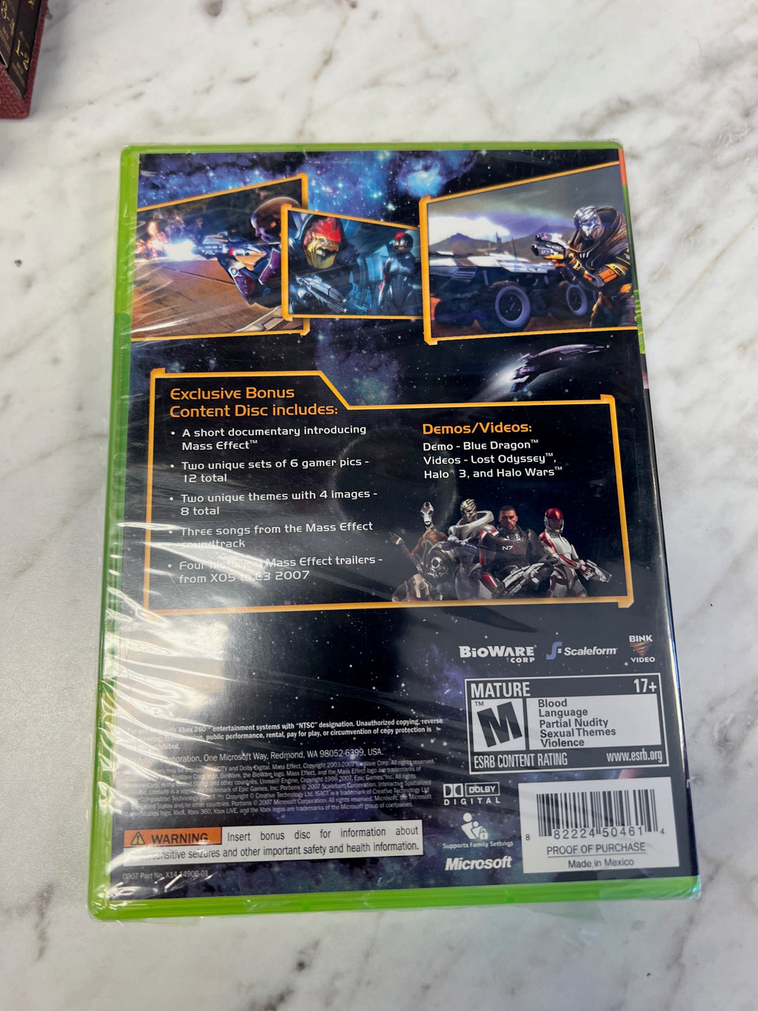 Mass Effect Preorder Bonus Disc New Sealed  RN52725