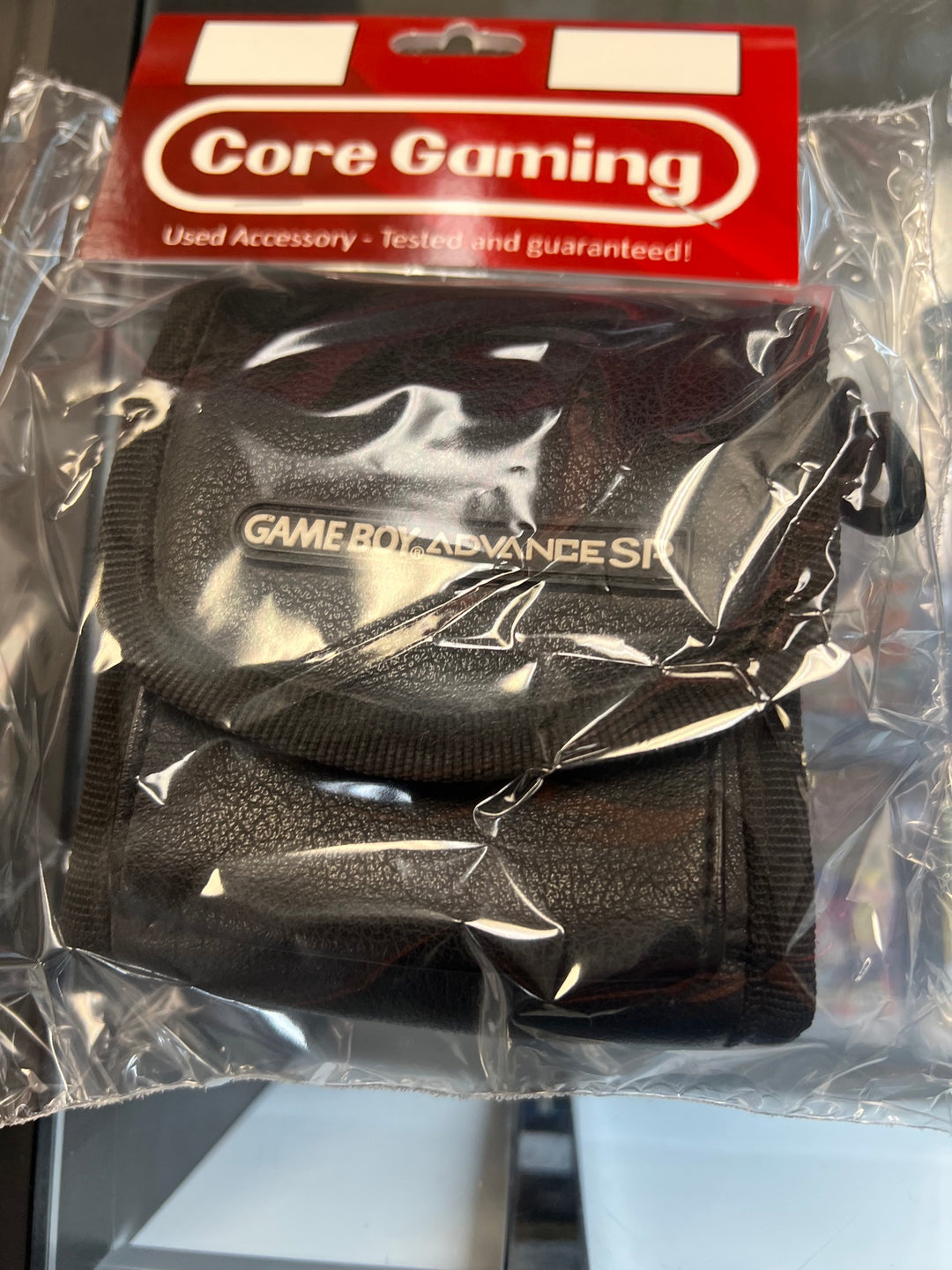 Official Nintendo Gameboy Advance SP Soft Carry Case (Black Leather) UA51126