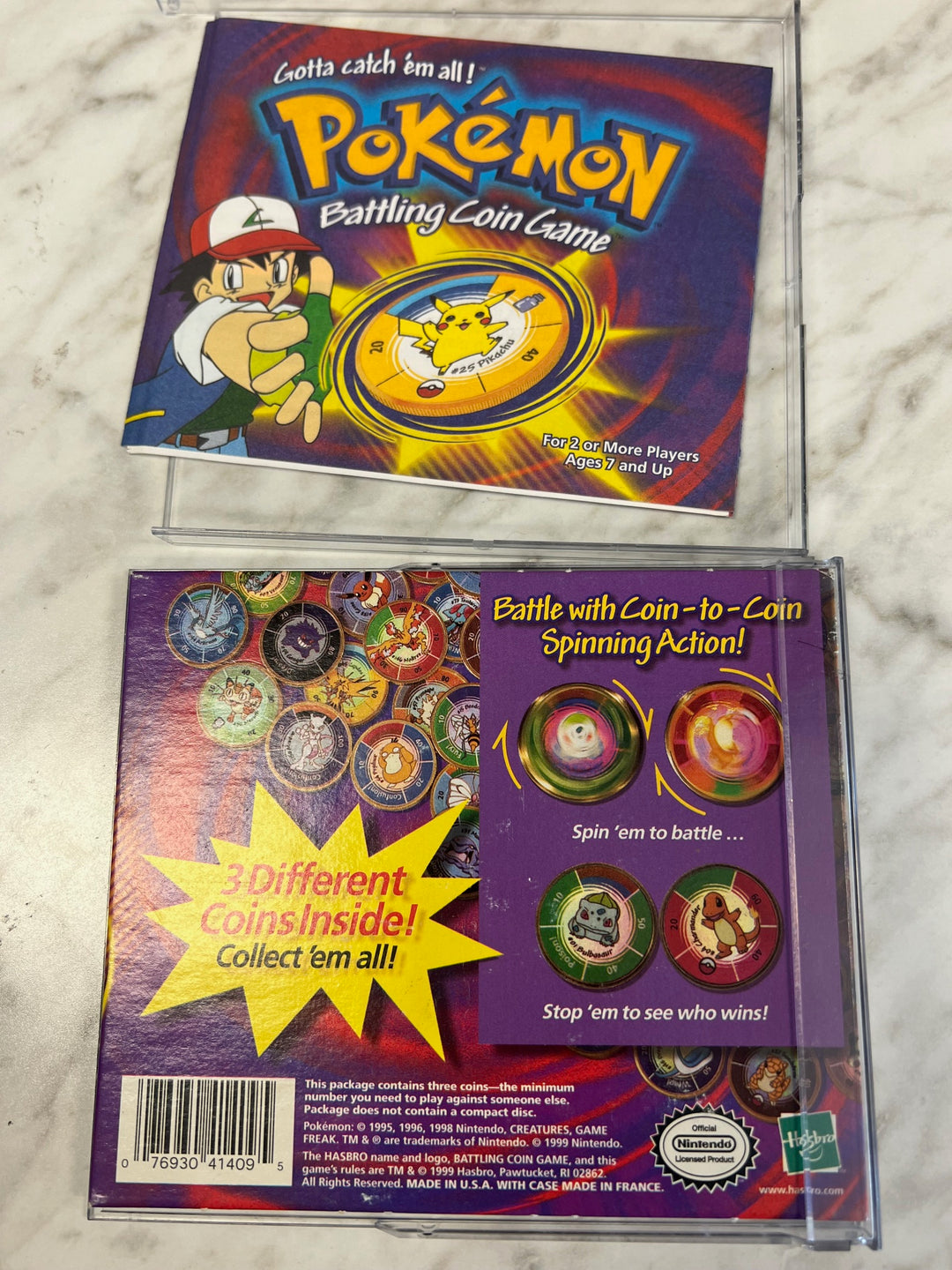 1999 Hasbro Pokemon Battling Gold Coin Game Nintendo Grimer ~ Oddish ~ Koffing RU52725