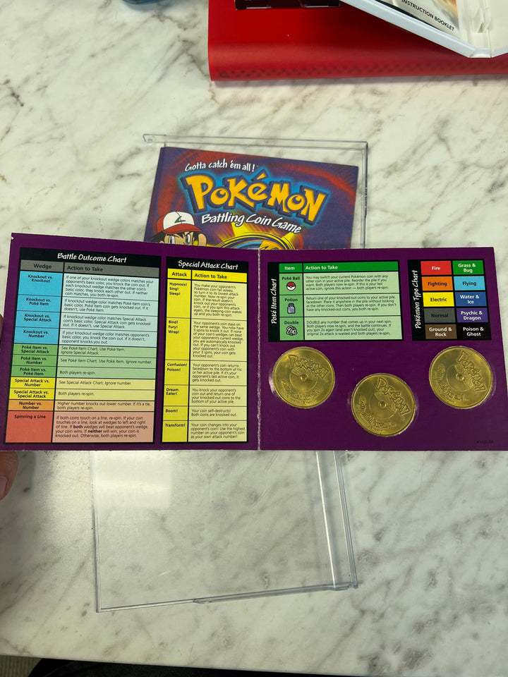 1999 Hasbro Pokemon Battling Gold Coin Game Nintendo Grimer ~ Oddish ~ Koffing RU52725