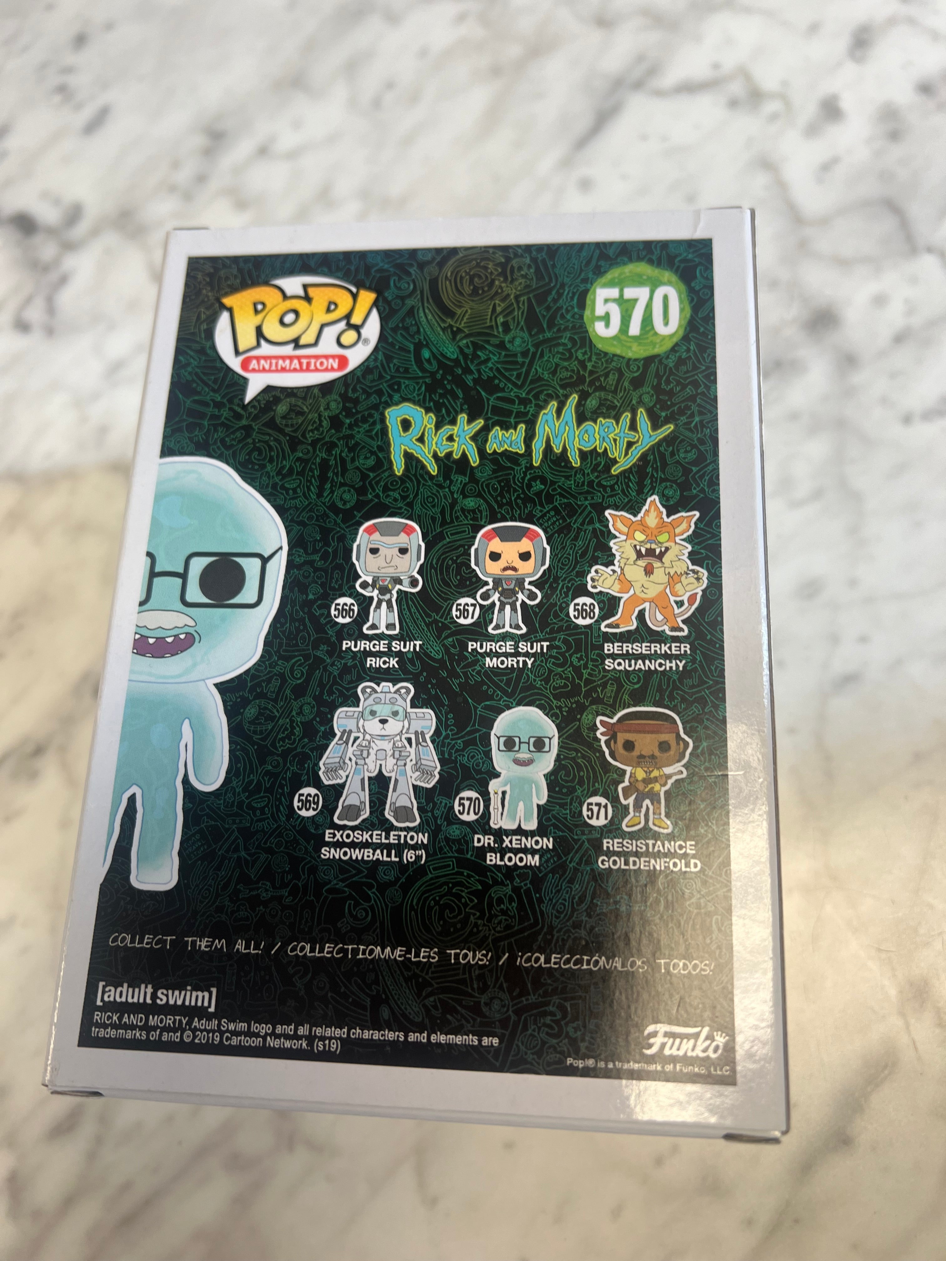 Funko Pop! Animation 570 Rick And Morty DR. XENON BLOOM Glows In