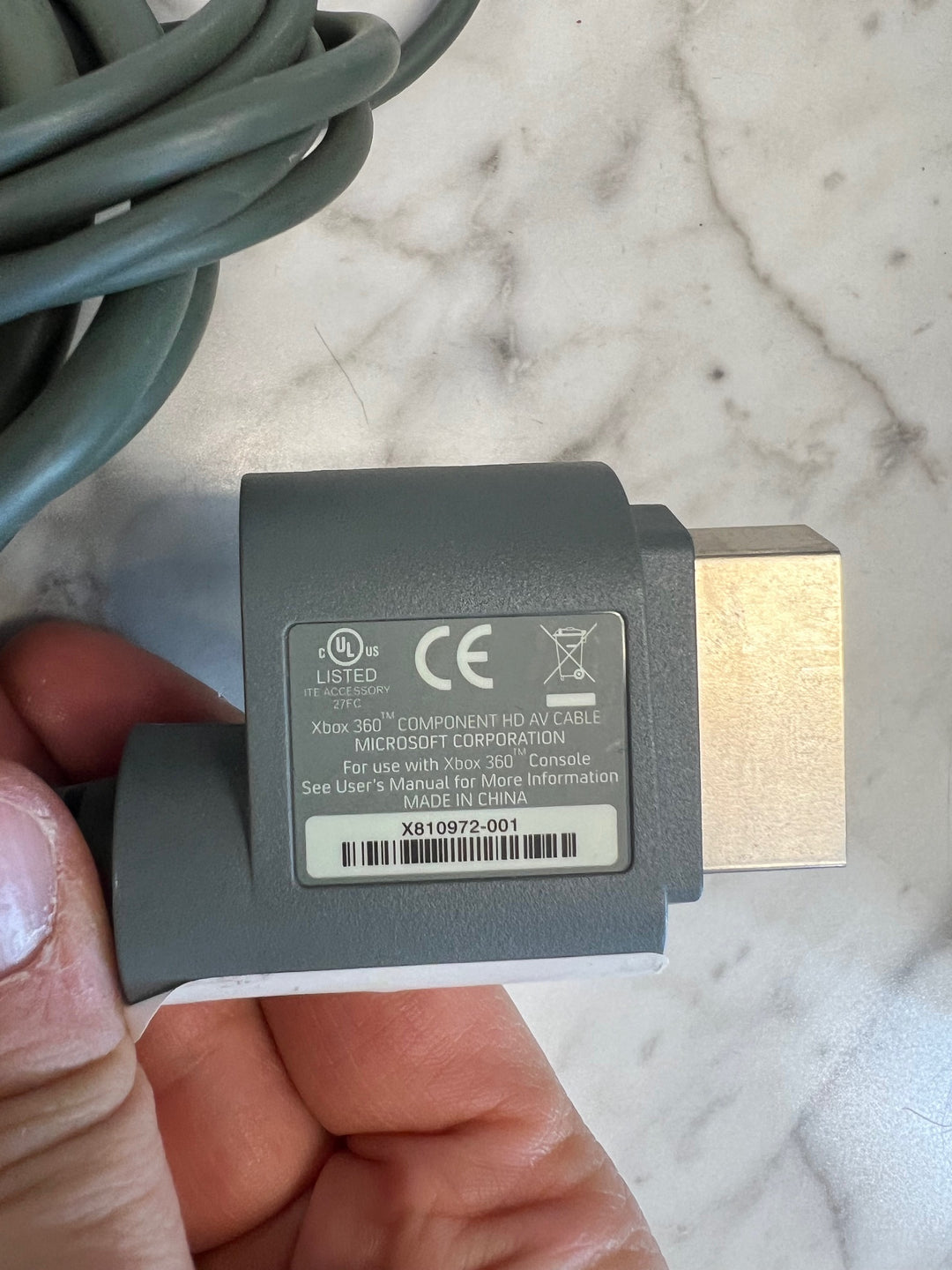 Official Microsoft Xbox 360 OEM Component HD Cables U81825