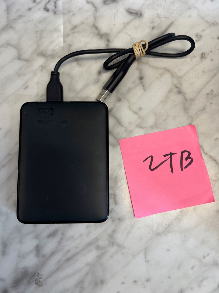 WD Elements 2 Terabyte Storage Portable External Hard Disk WDBU6Y0020BBK  U81825