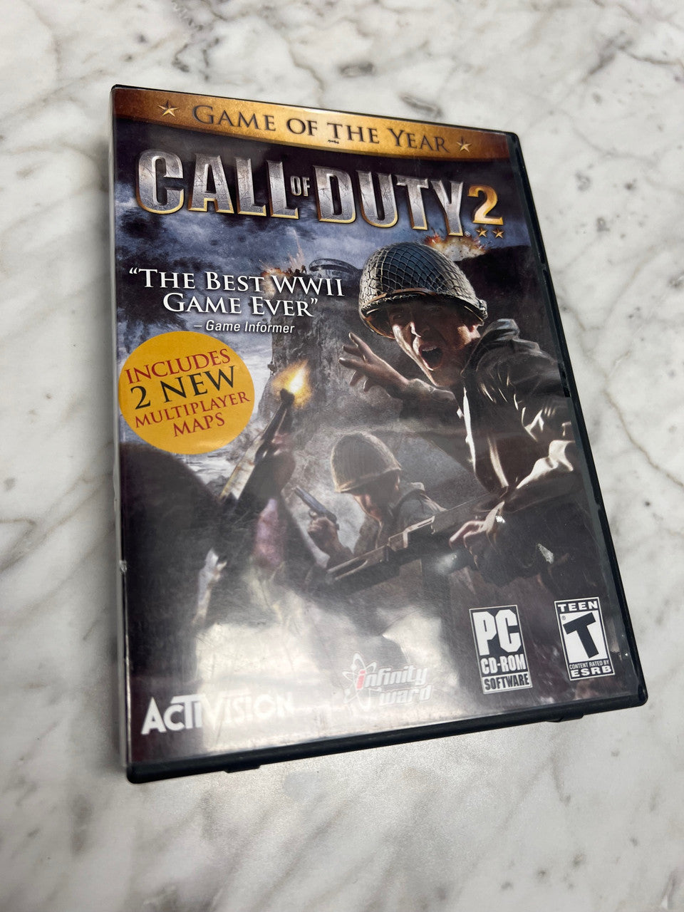 CALL OF DUTY 2 Game of the Year PC CD-ROM W/ Discs 1-6 Manual