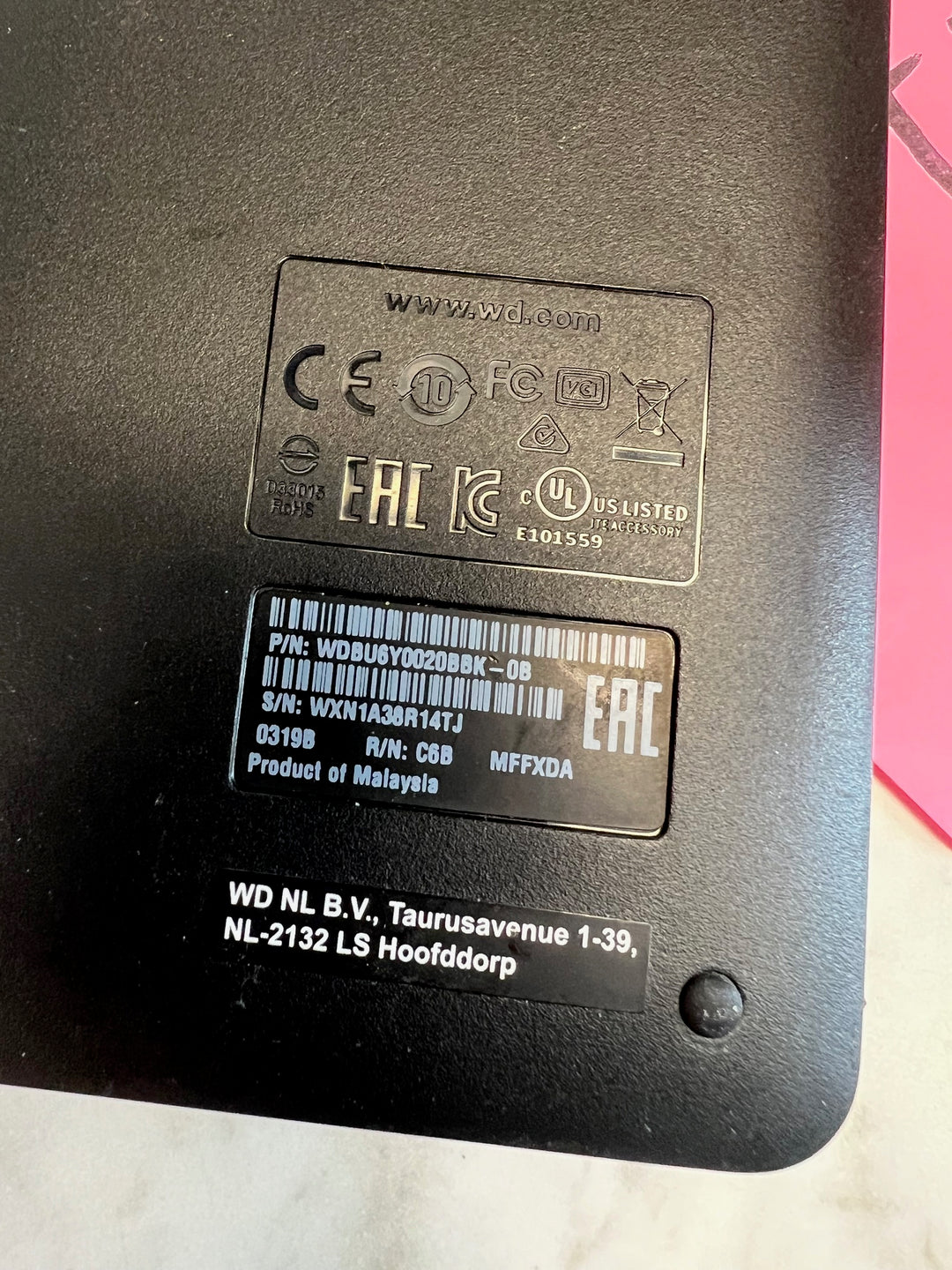 WD Elements 2 Terabyte Storage Portable External Hard Disk WDBU6Y0020BBK  U81825