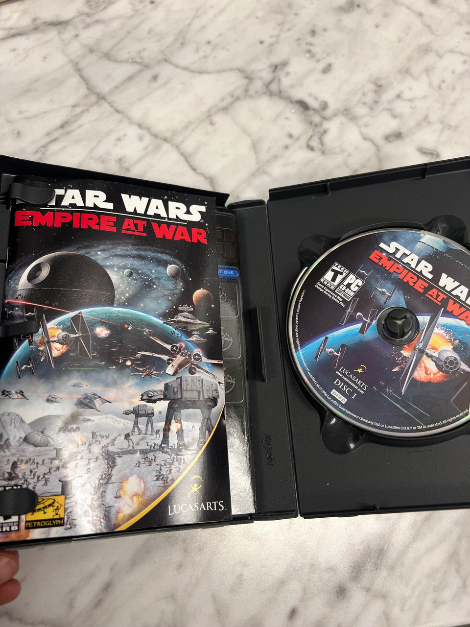 Star Wars Empire At War PC CD-ROM USA USED 2 Discs & Instructions Booklet