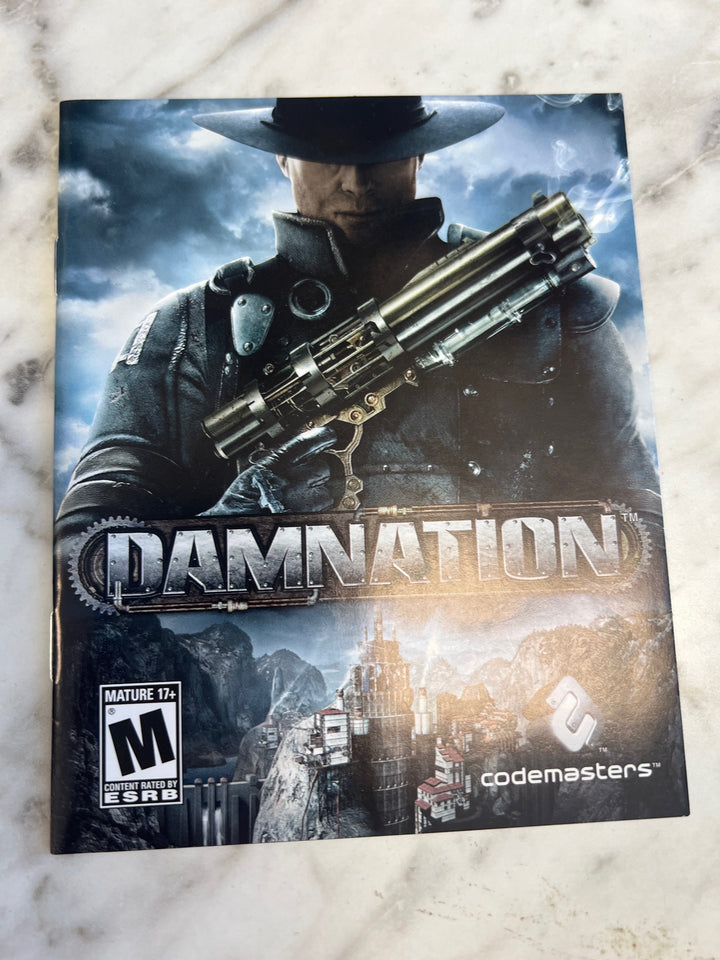 Damnation Playstation 3 PS3 Manual ONLY MO52725