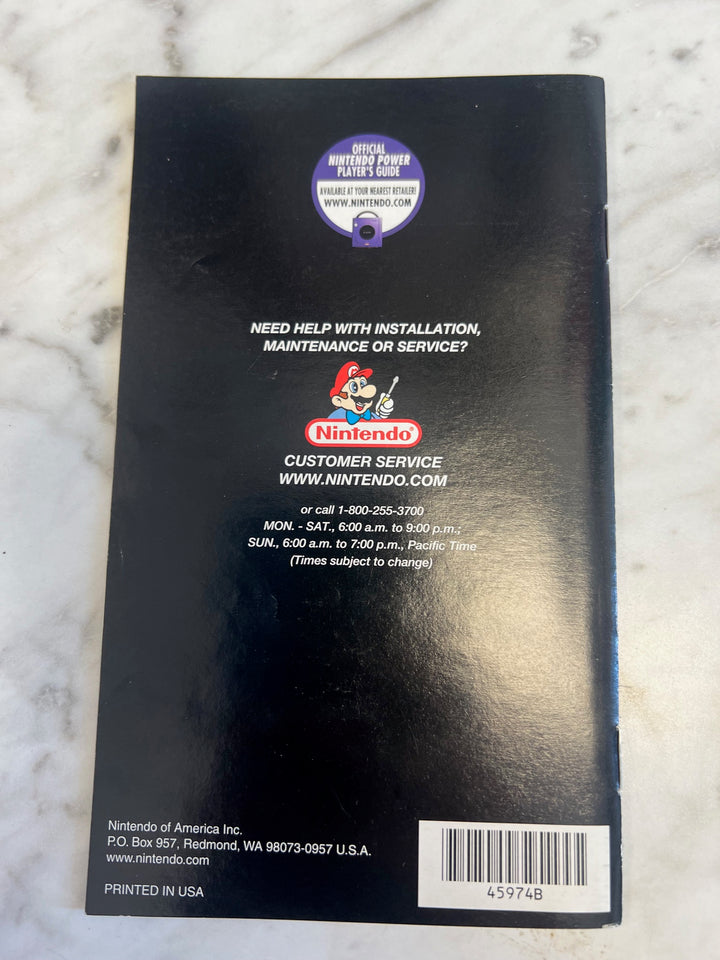 Luigi's Mansion for Nintendo Gamecube Manual ONLY MO52725