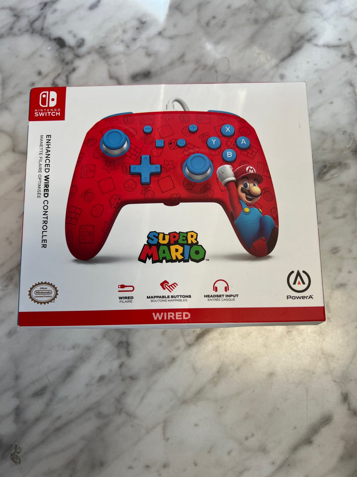 Super Mario PowerA Enhanced Wired Controller for Nintendo Switch New N81825